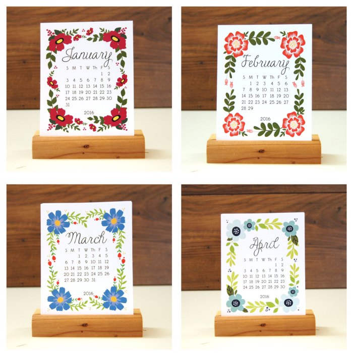 Calendar designs unique creative gao