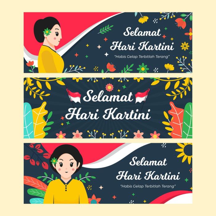 Contoh desain banner hari kartini